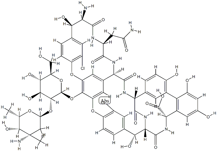 デスロイシルバンコマイシン 化学構造式