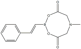 反式-2-苯乙烯基硼酸甲基亚氨基二乙酸酯, 1152427-93-4, 结构式