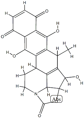 1H,3H-2-Oxa-12a-azabenzo[k]cyclopent[cd]acephenanthrylene-1,5,10-trione,  2a,4,10b,11,12,12b-hexahydro-3,6,9-trihydroxy-4-methyl-  (9CI)|