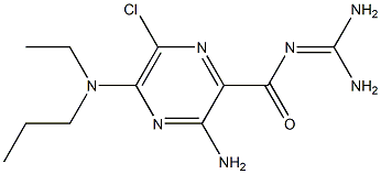 5-(ethylpropyl)amiloride Struktur