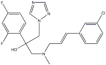 CytochroMe P450 14a-deMethylase inhibitor 1f 化学構造式