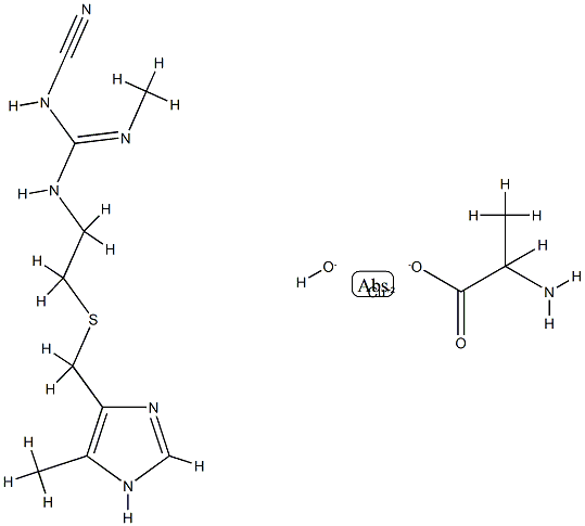 copper(II)-cimetidine-alanine complex Structure