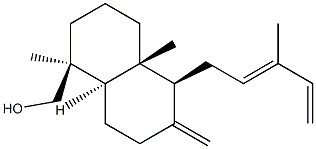 (1S,8aα)-Decahydro-1,4aβ-dimethyl-6-methylene-5β-(3-methyl-2,4-pentadienyl)-1β-naphthalenemethanol Struktur