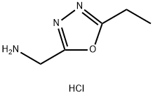 (5-ethyl-1,3,4-oxadiazol-2-yl)methylamine hydrochloride Structure