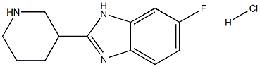 5-Fluoro-2-piperidin-3-yl-1H-benzoimidazole DIHYDROCHLORIDE Structure