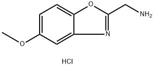 [(5-メトキシ-1,3-ベンゾキサゾール-2-イル)メチル]アミン塩酸塩 化学構造式