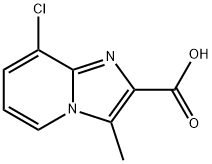 8-chloro-3-methylimidazo[1,2-a]pyridine-2-carboxylic acid Struktur