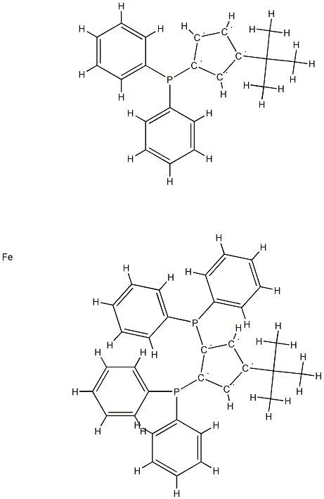 1',4-Bis(t-butyl)-1,2,3'-tris(diphenylphosphino)ferrocene, 98% HiersoPHOS-2|1',4-二叔丁基-1,2,3'-三(二苯基膦基)二茂铁