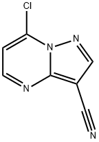 7-氯吡唑[1,5-A]嘧啶-3-甲腈 结构式