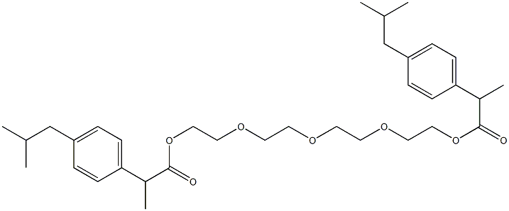 Tetraethyleneglycol Bisibuprofen Ester, 1161014-75-0, 结构式