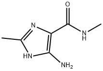 Imidazole-4(or 5)-carboxamide, 5(or 4)-amino-N,2-dimethyl- (6CI) Struktur