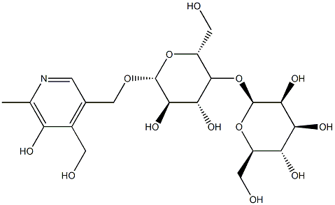 5'-O-(cellobiosyl)pyridoxine Struktur