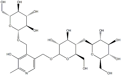4'-O-(glucosyl)-5'-O-(cellobiosyl)pyridoxine Structure