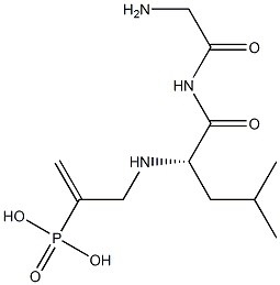 Gly-L-Leu-N-(2-ホスホノ-2-プロペニル)-NH2 化学構造式