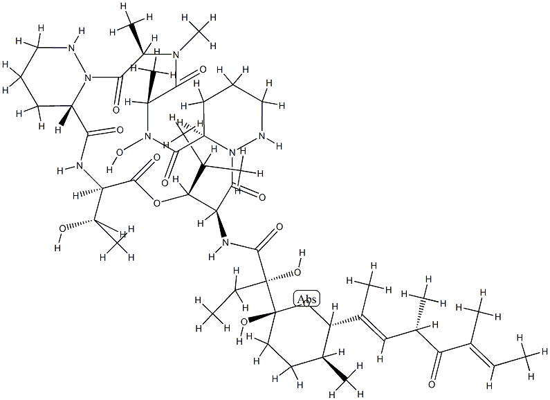 抗生素 A83586C, 116364-81-9, 结构式