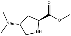 (4R)-4-(二甲氨基)-L-脯氨酸甲酯 结构式