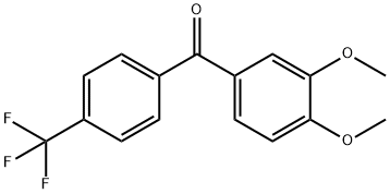 4'-三氟甲基-3,4-二甲氧基二苯甲酮 结构式