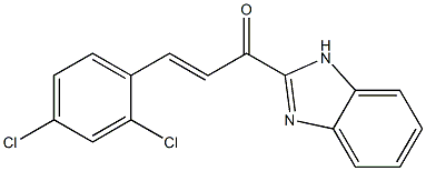1-(1H-benzimidazol-2-yl)-3-(2,4-dichlorophenyl)-2-propen-1-one Structure