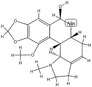 11-メトキシ-1-メチル-9,10-[メチレンビス(オキシ)]リコレナン-7α-オール 化学構造式