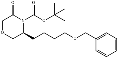 (S)-5-(4-(benzyloxy)butyl)Morpholin-3-one Struktur