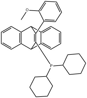 1166994-78-0 11-二环己基膦基-12-(2 - 甲氧基苯基)-9,10 - 亚乙烯基蒽二氯甲烷加合物