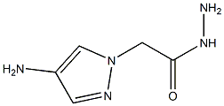 2-(4-amino-1H-pyrazol-1-yl)acetohydrazide Struktur