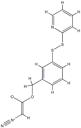 3-(2'-pyridyldithio)benzyldiazoacetate Structure