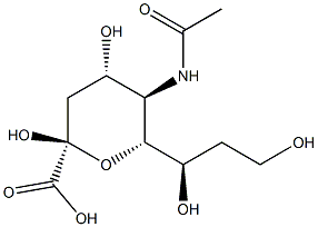 N-acetyl-8-deoxyneuraminic acid Struktur