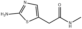 2-(2-アミノ-1,3-チアゾール-5-イル)-N-メチルアセトアミド 化学構造式