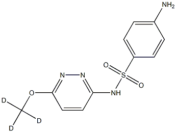 スルファメトキシピリダジン-d3 化学構造式