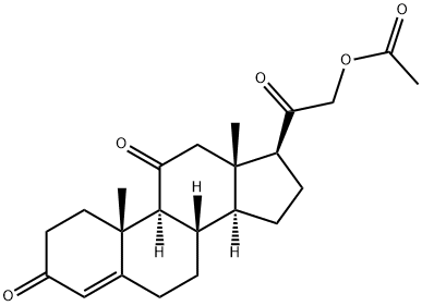 11-Dehydrocorticosterone acetate Structure