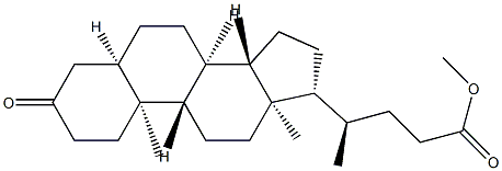 3-オキソ-5β-コラン-24-酸メチル 化学構造式