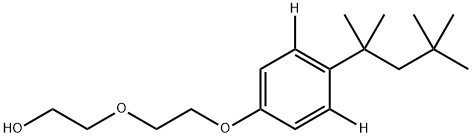 4-TERT-オクチルフェノール-3,5-D2 ジエトキシレート 10ΜG/ML 化学構造式