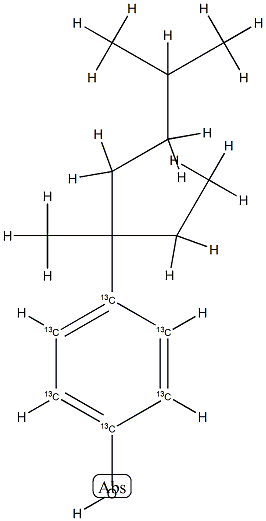 4‐(3,6‐ジメチル‐3‐ヘプチル)フェノール‐13C6標準液