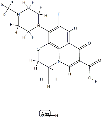 Ofloxacin-d3  hydrochloride Struktur