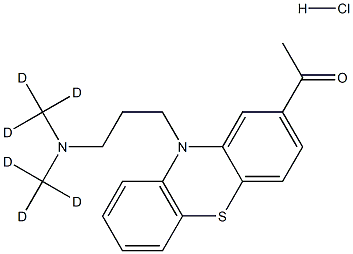 盐酸乙酰丙嗪-D6, 1173022-70-2, 结构式