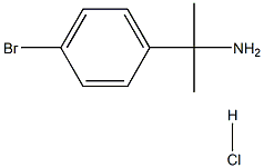 BenzeneMethanaMine, 4-broMo-a,a-diMethyl-, hydrochloride Structure