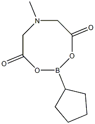 环戊基硼酸甲基亚氨基二乙酸酯, 117311-84-9, 结构式