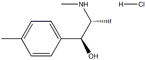 Mephedrone metabolite (hydrochloride) ((±)-Ephedrine stereochemistry) Struktur