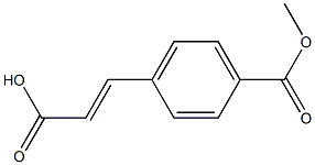 (2E)-3-[4-(methoxycarbonyl)phenyl]prop-2-enoic acid Structure