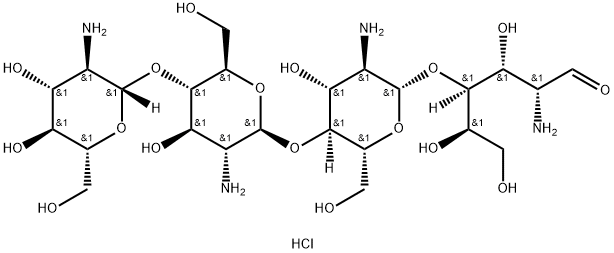 壳四糖四盐酸盐水合物, 117399-50-5, 结构式