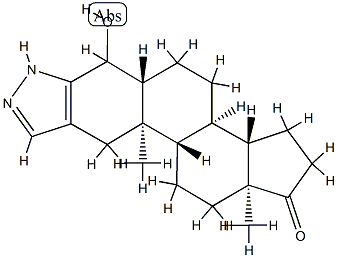 4-Hydroxyprostanozol-17-ketone Struktur