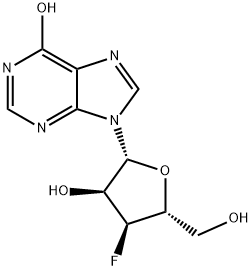 3'-deoxy-3'-fluoroinosine Struktur