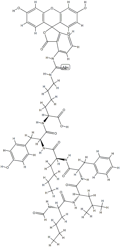 F-chemotactic peptide-fluorescein Struktur