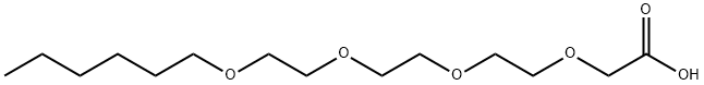 3,6,9,12-テトラオキサオクタデカン酸 化学構造式