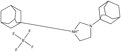 1,3-ジ(1-アダマンチル)イミダゾリニウムテトラフルオロボラート 化学構造式