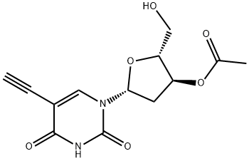 3'-acetate-2'-deoxy-5-ethynyl-uridine 结构式