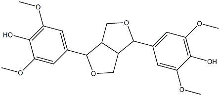 DL‐シリンガレシノール 化学構造式