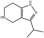 3-イソプロピル-4,5,6,7-テトラヒドロ-1H-ピラゾロ[4,3-C]ピリジン 化学構造式