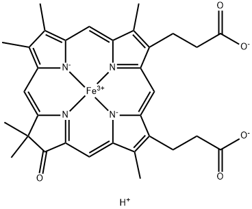 ferric oxochlorin Struktur